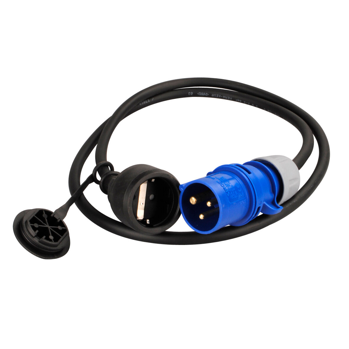 Adapterkabel CEE -> Schuko, 1,50 m