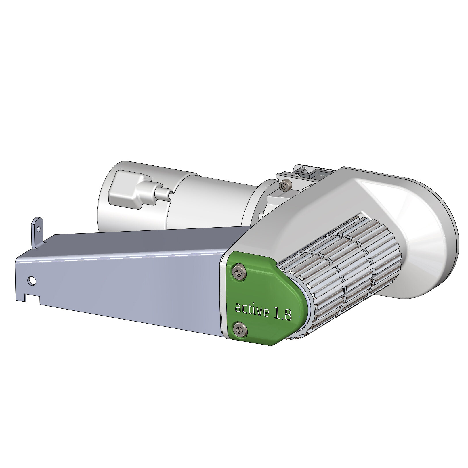 Motor/Getriebeeinheit, links