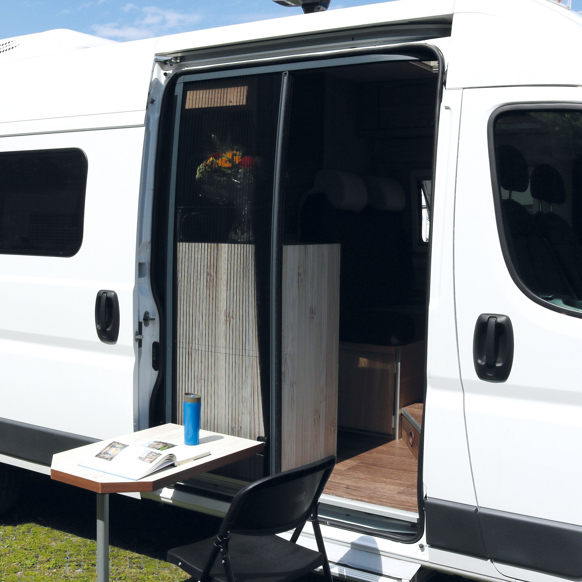 Insektenschutztür REMICare VAN mit Tischschiene, Fiat Ducato