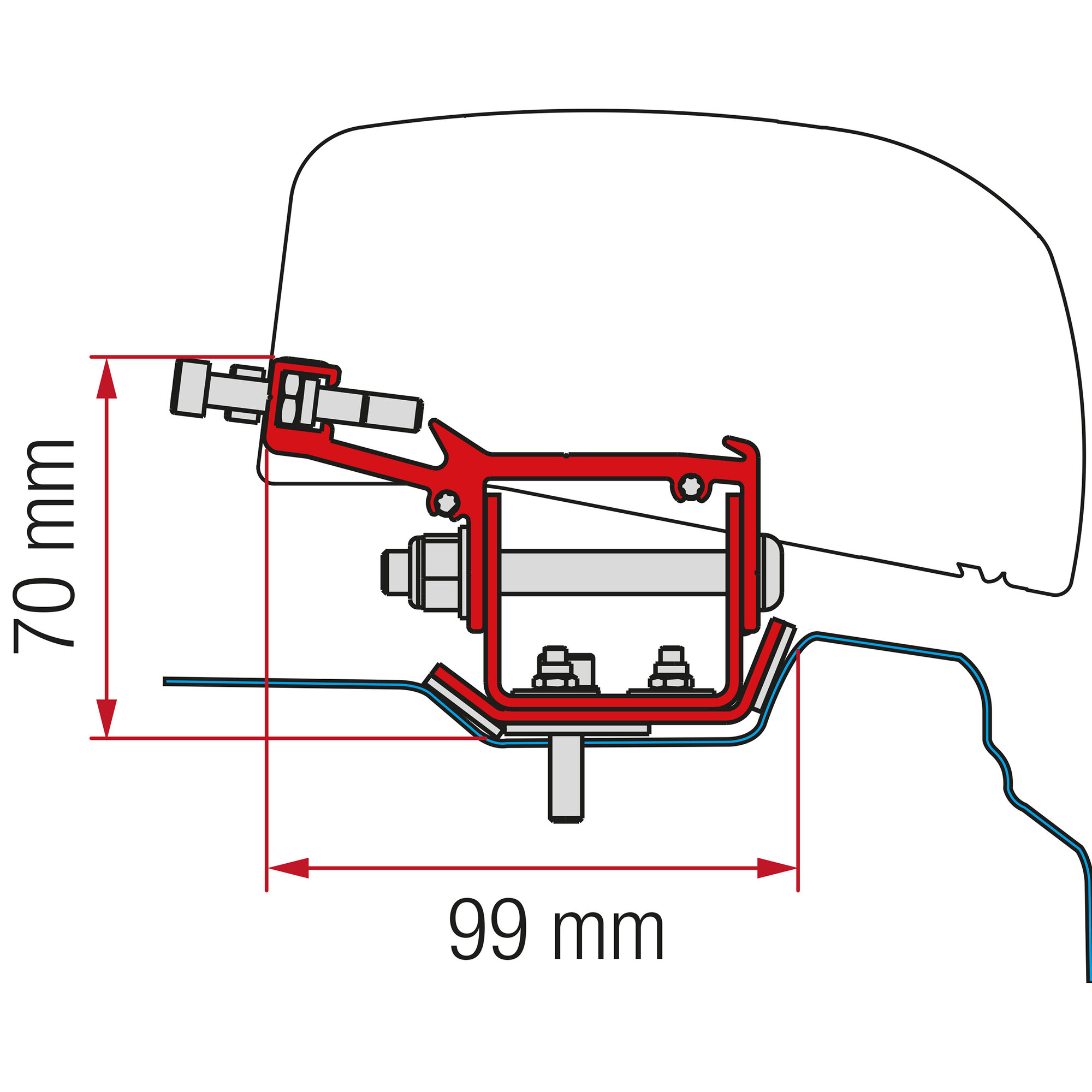 Markisenadapter Kit Renault Trafic L2 ab 2014
