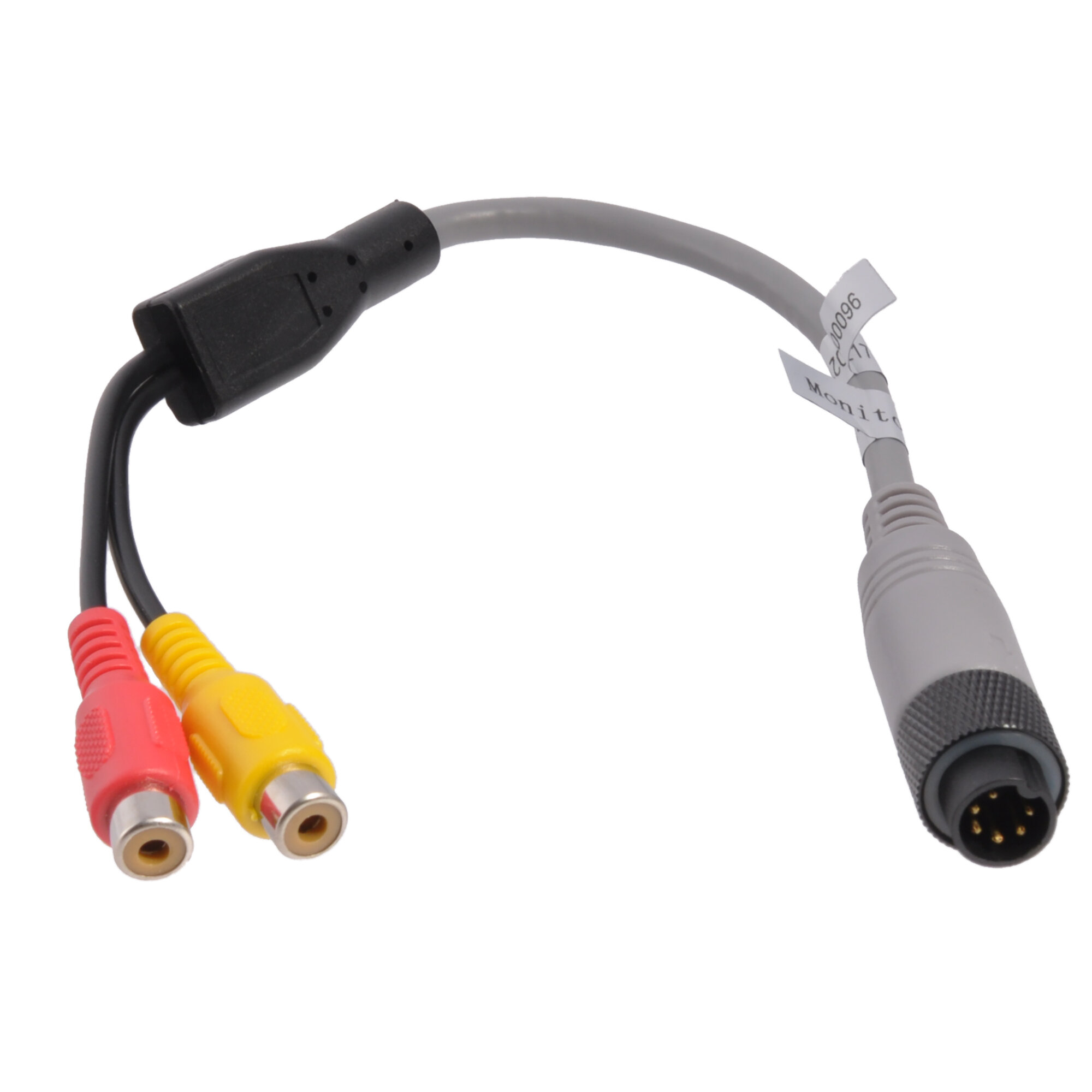 Adapter Monitor, 6-poliger Schraubstecker auf Cinch-Buchse