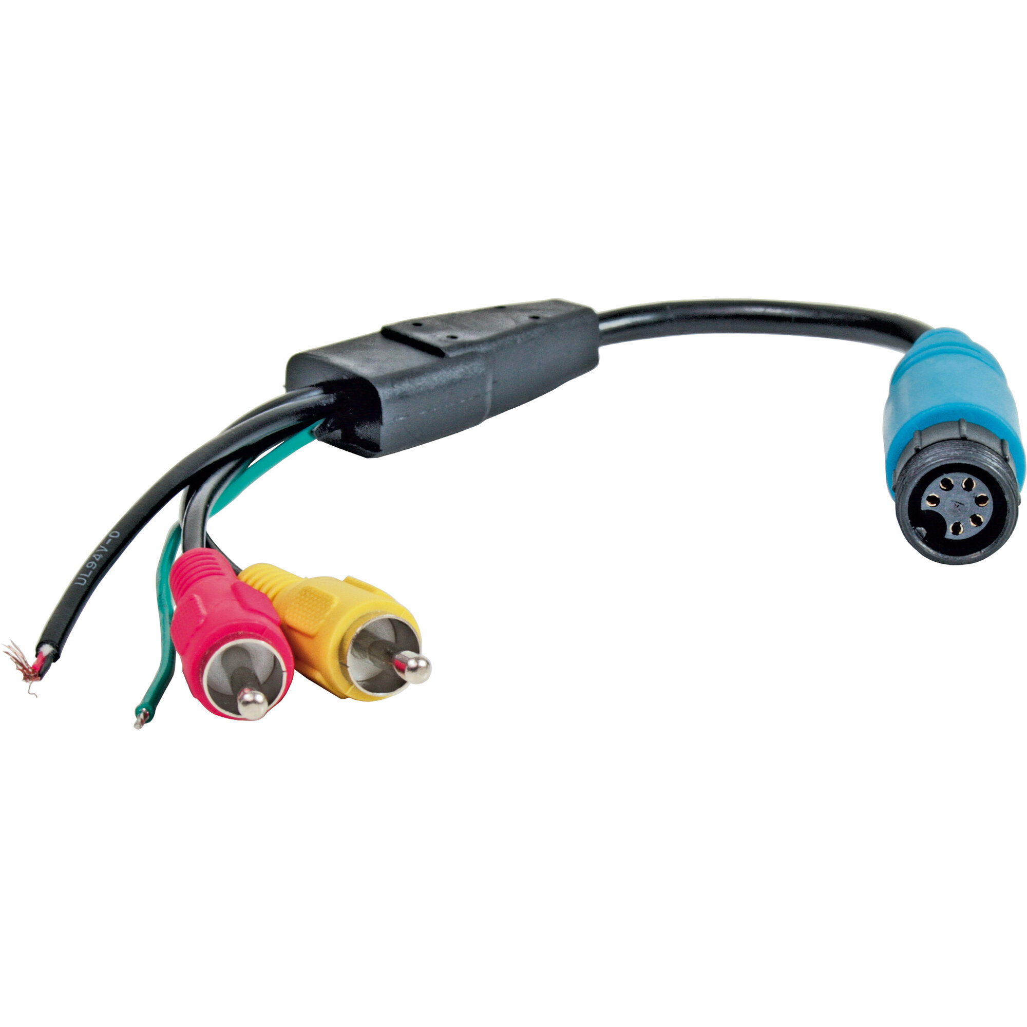 Adapter Monitor, 6-polige Schraubkupplung auf Cinch-Stecker