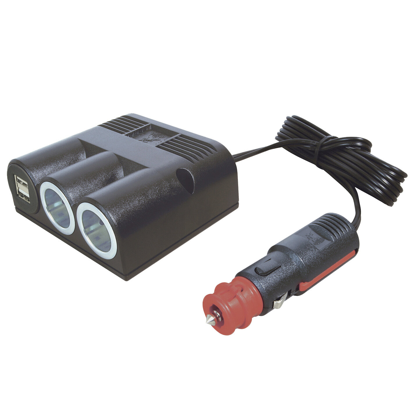 Aufbau-Dreifachverlängerung USB-A, USB-C und Power, 2 Power | 2 USB-A
