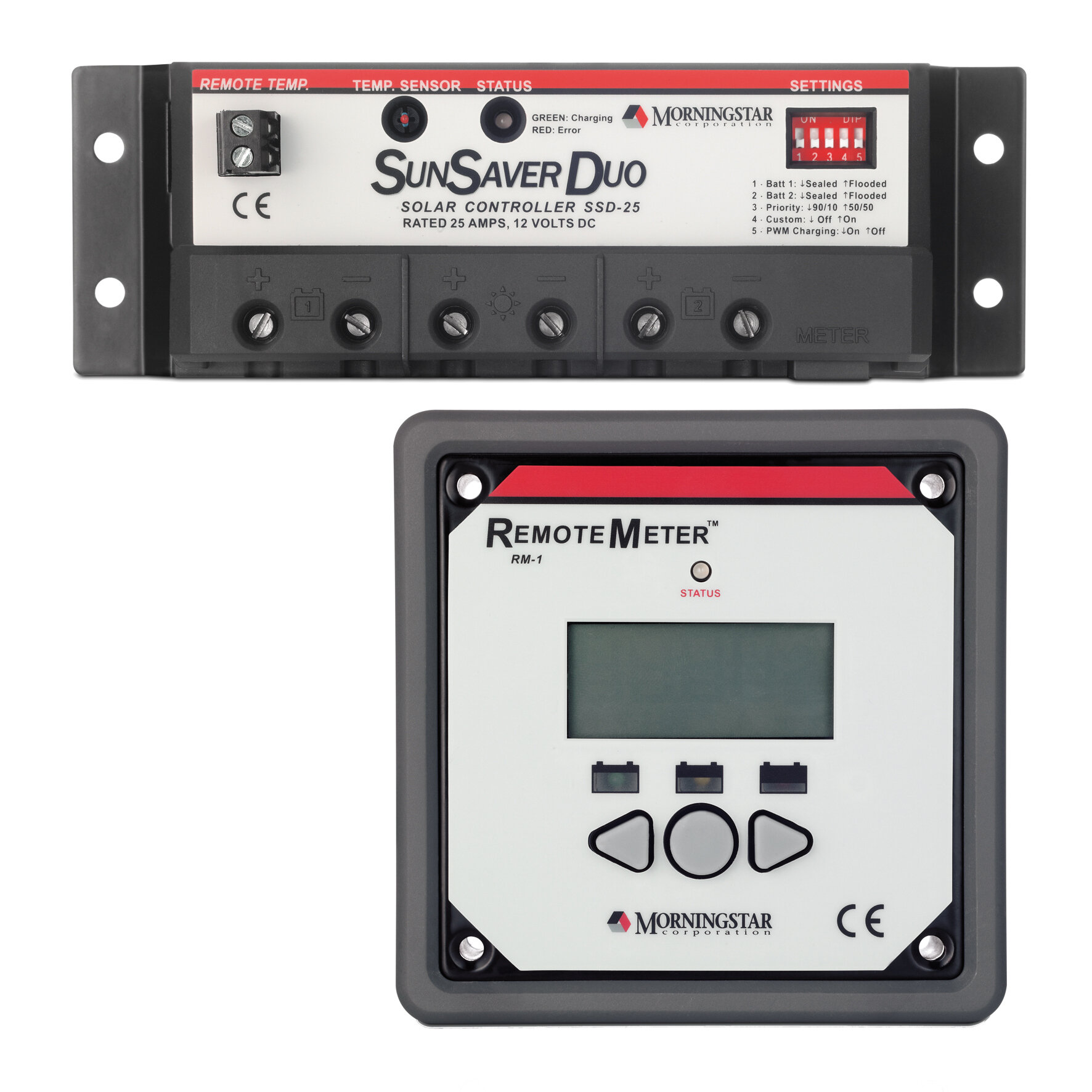 Solar Laderegler PWM SunSaverDuo™ RM-1