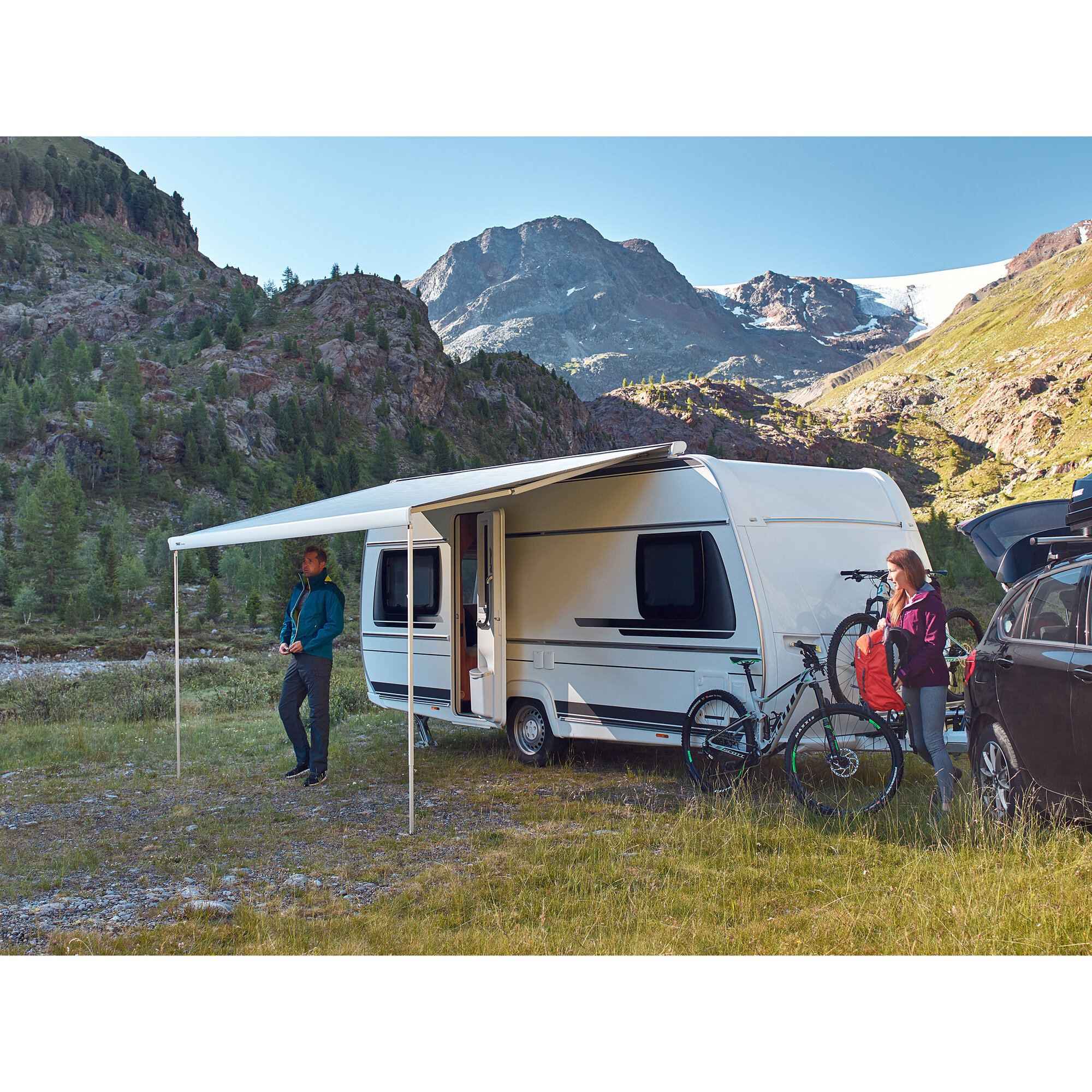 Markise Thule Omnistor 6300 mit Motor, eloxiert, 3,25 m