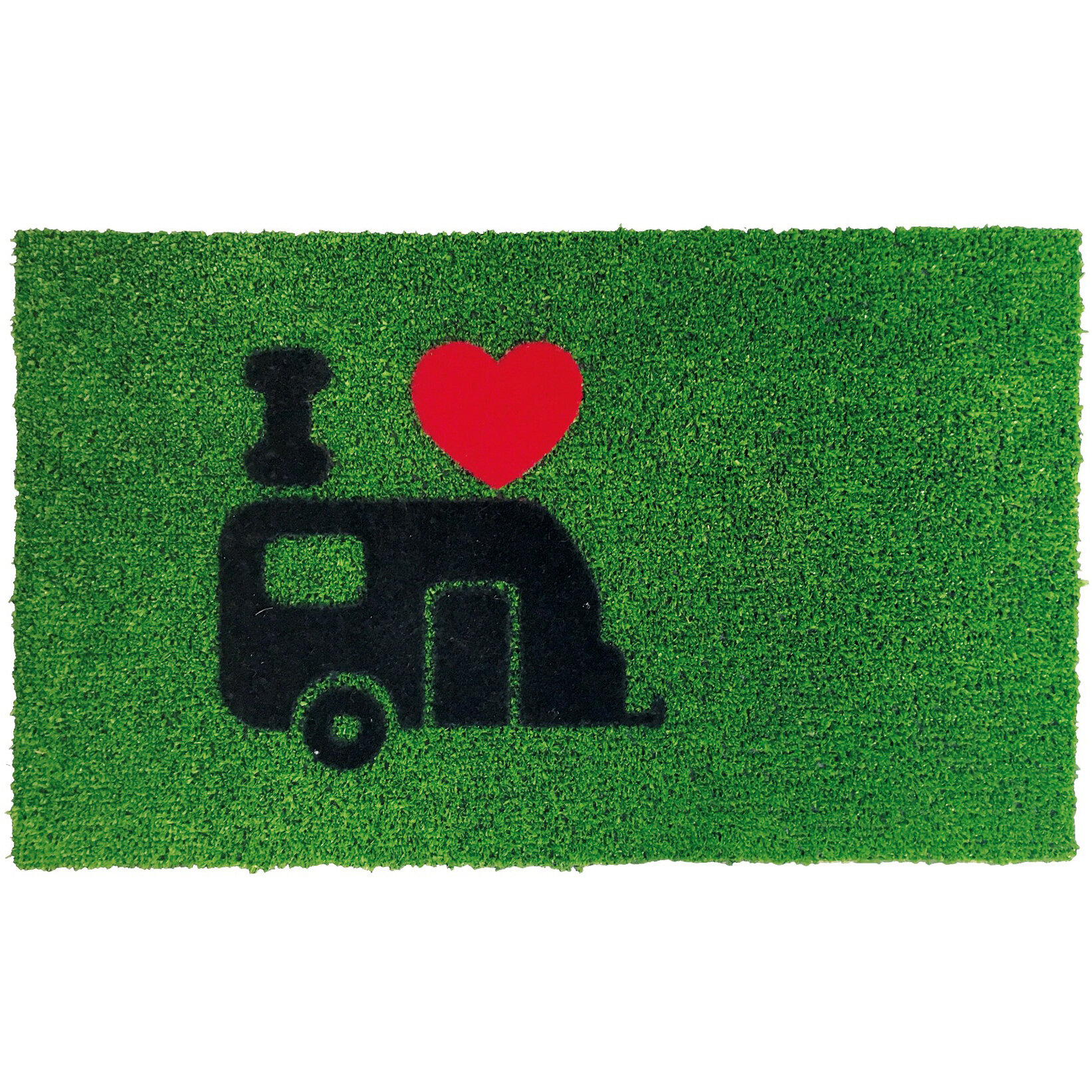 Fußmatte Green Flock, Wohnwagen