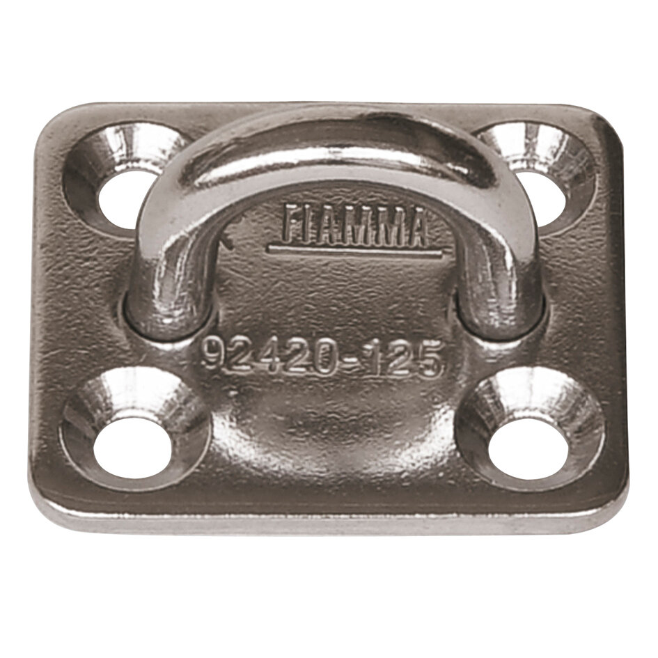 Edelstahlhaken Kit Square Plates, 4er-Set