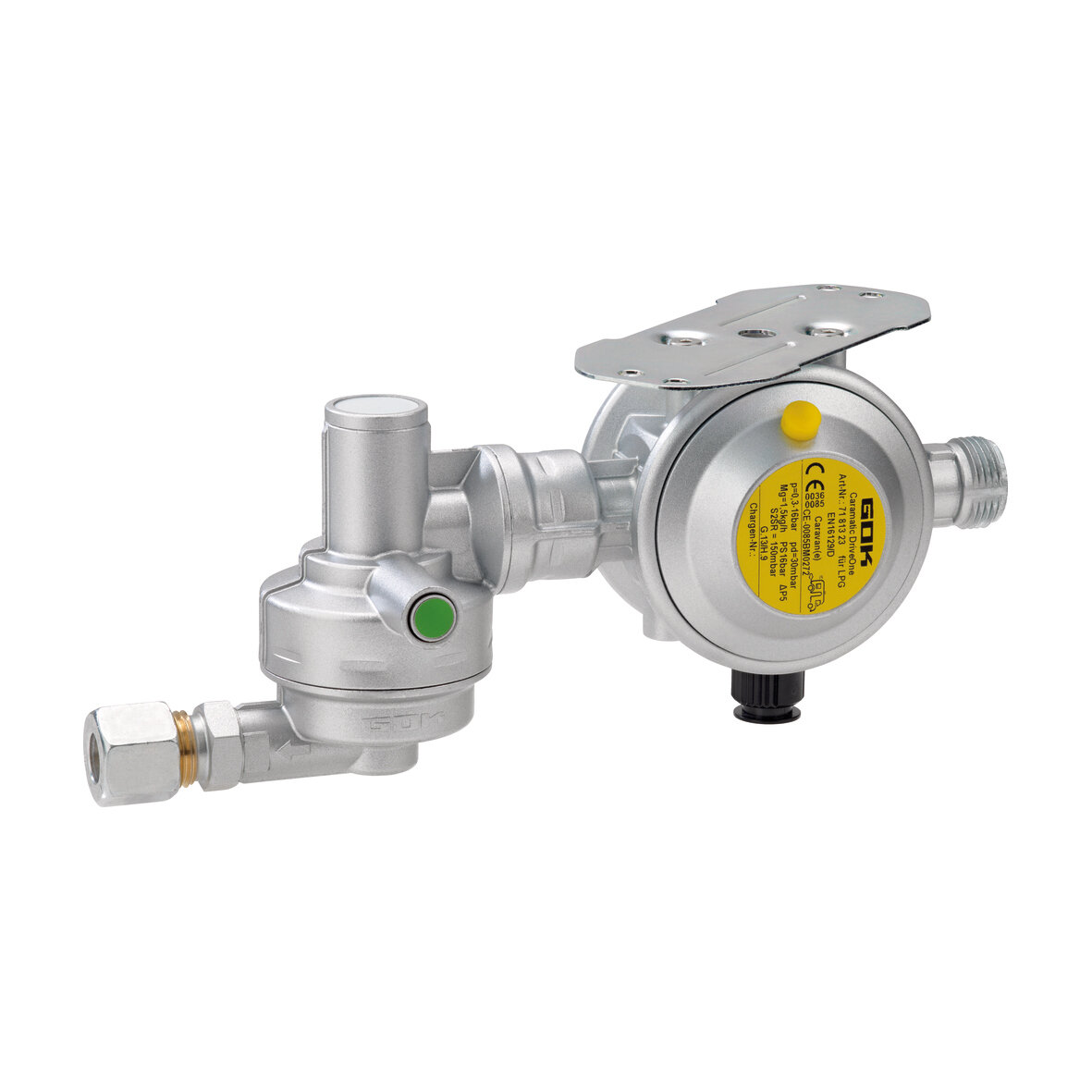 Sicherheits-Gasdruck-Regelanlage Caramatic DriveOne, horizontal, 30 mbar