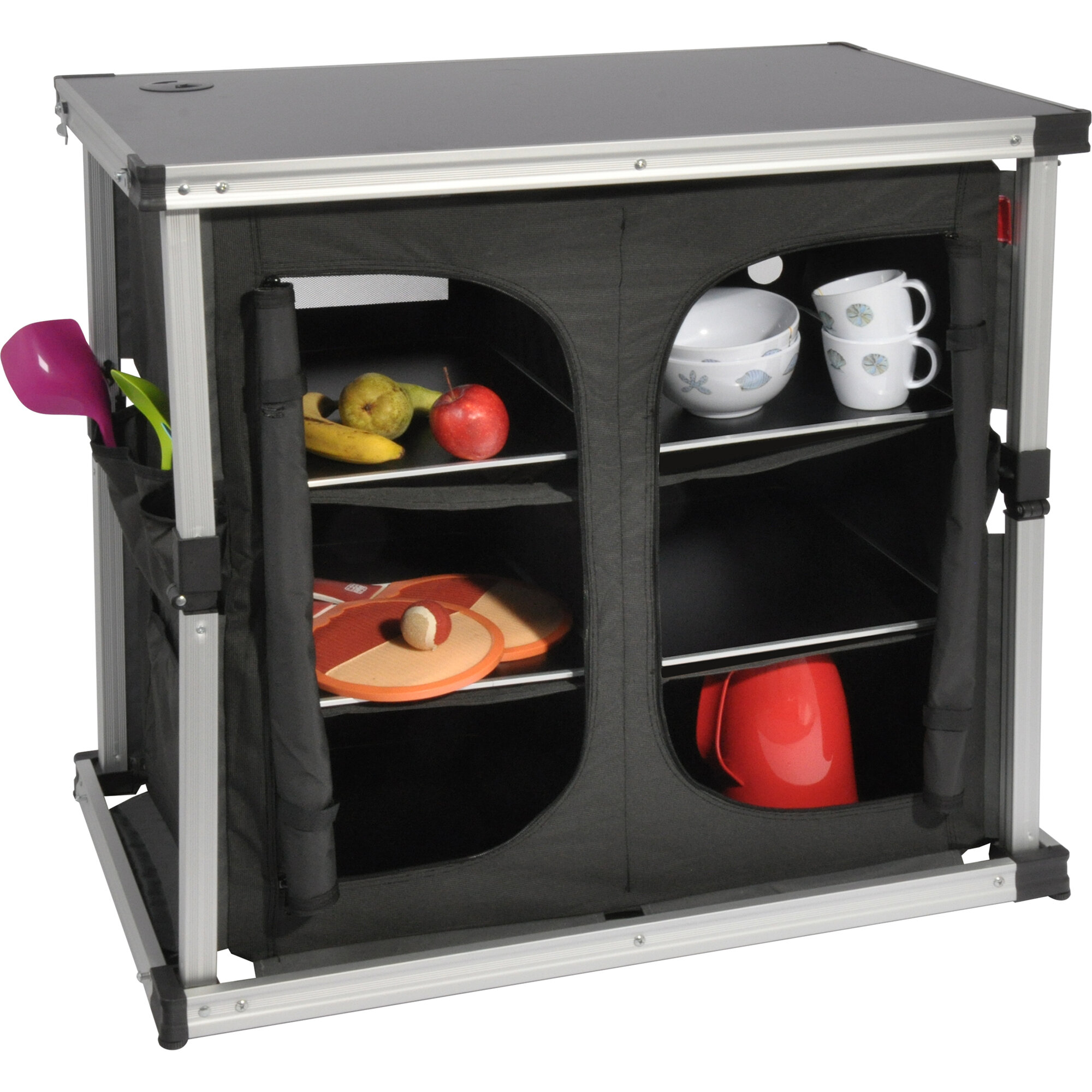 Campingschrank, dunkelgrau, Double