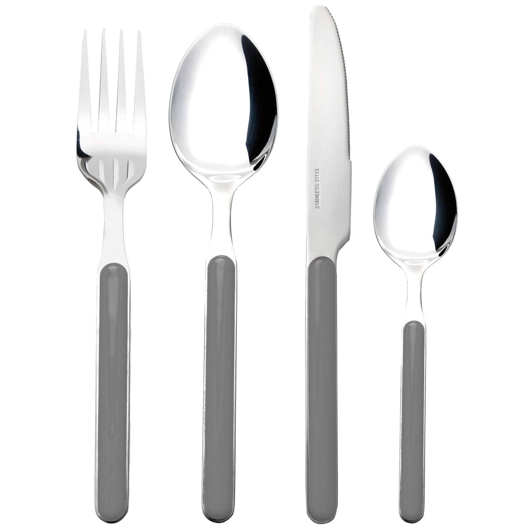 Besteckset Delice, grau