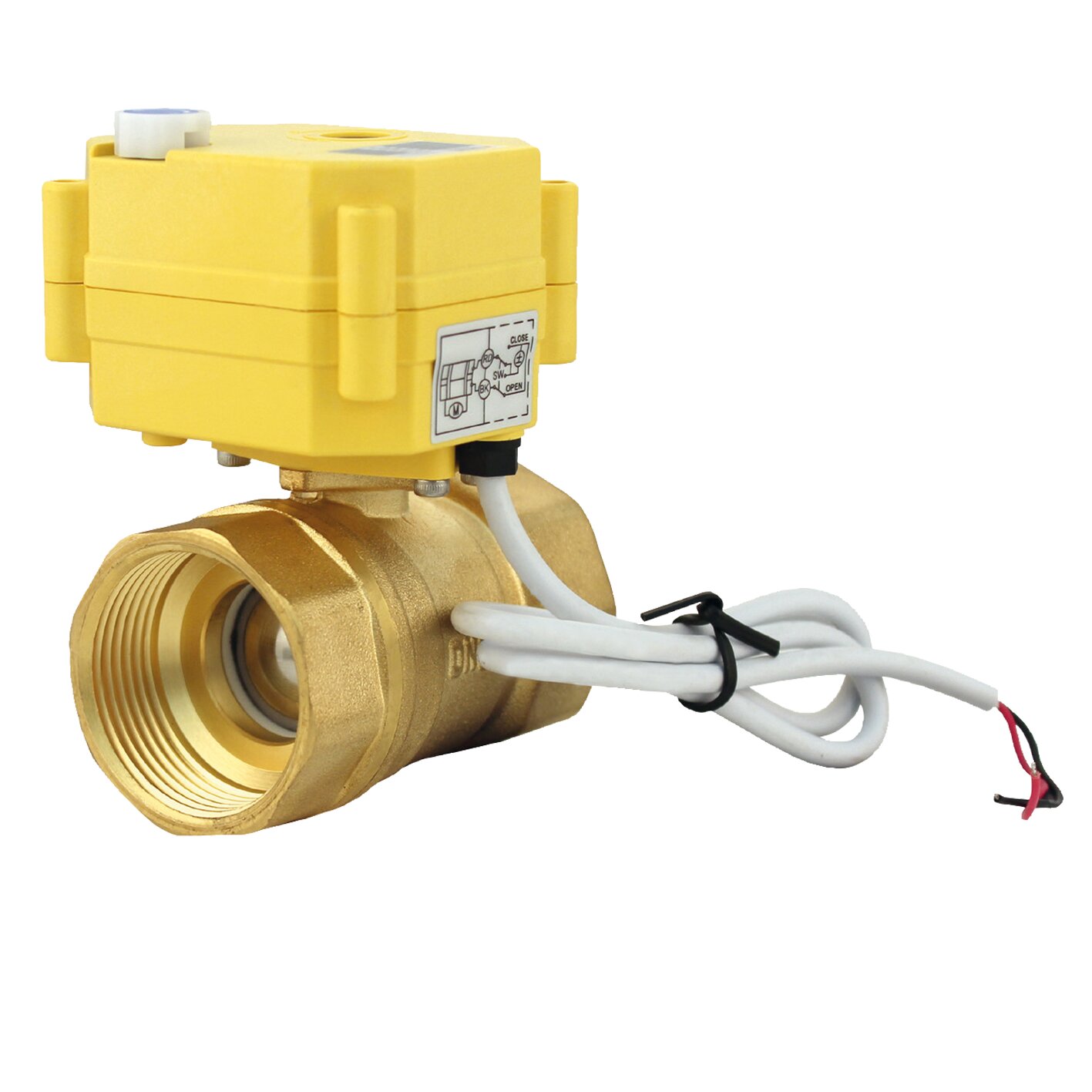 Kugelhahnventil – elektrisch – fernsteuerbar, 1¼" | Durchfluss: 490 mm²